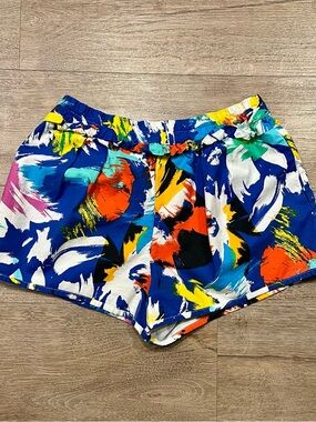 Zara Trafaluc Multicolor Tropical Shorts Size Medium